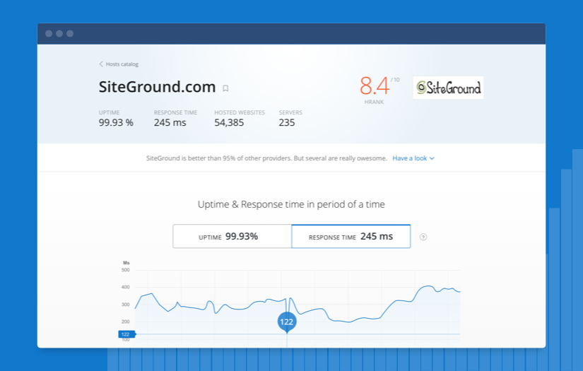 Website for web hosting rating system Hrank screenshot 4